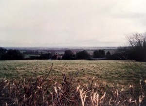 Romney Marsh in distance