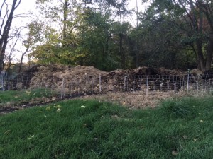 compost pile from north side Nov 2017